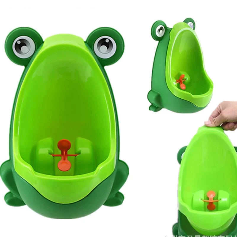 Baby Boy Potty Training Seat Frog Children's Pot Wall-Mounted Urinal for Boys Portable Toilets Connectable Water Pipe