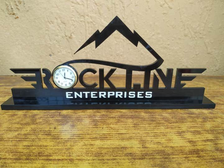 Acrylic Name Clock